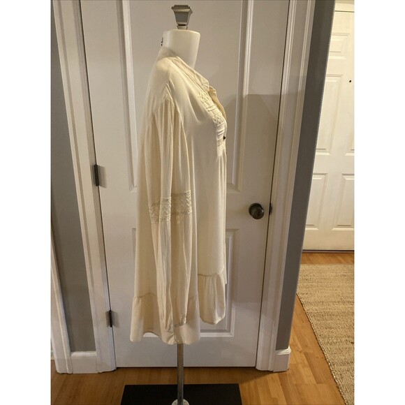 Keren Hart Ivory Embroidered Crochet Boho Blouse Tunic Top Shirt Womens 1X- New - Picture 6 of 16
